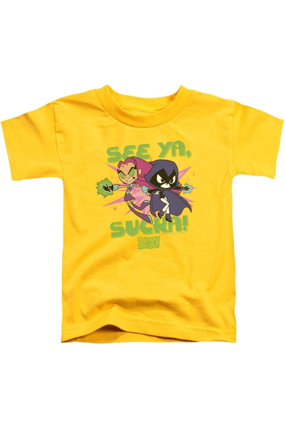 Футболка Teen Titans Go See Ya с коротким рукавом для детей Gildan, желтый
Футболка Teen Titans Go See Ya с коротким рукавом для детей Gildan, желтый