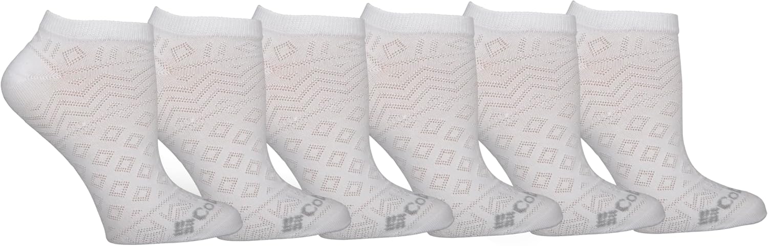 Женские сетчатые носки Columbia, 6 пар, невидимые для глаз, White
Женские сетчатые носки Columbia, 6 пар, невидимые для глаз, White