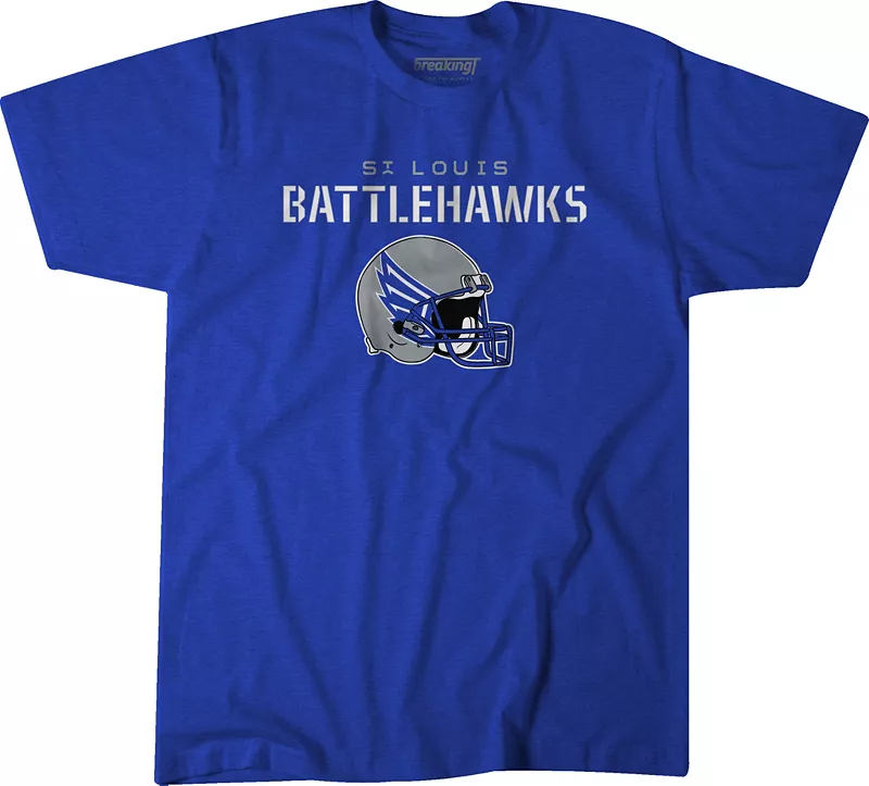 Мужская футболка с логотипом BreakingT UFL St. Louis Battlehawks, королевского синего цвета
Мужская футболка с логотипом BreakingT UFL St. Louis Battlehawks, королевского синего цвета