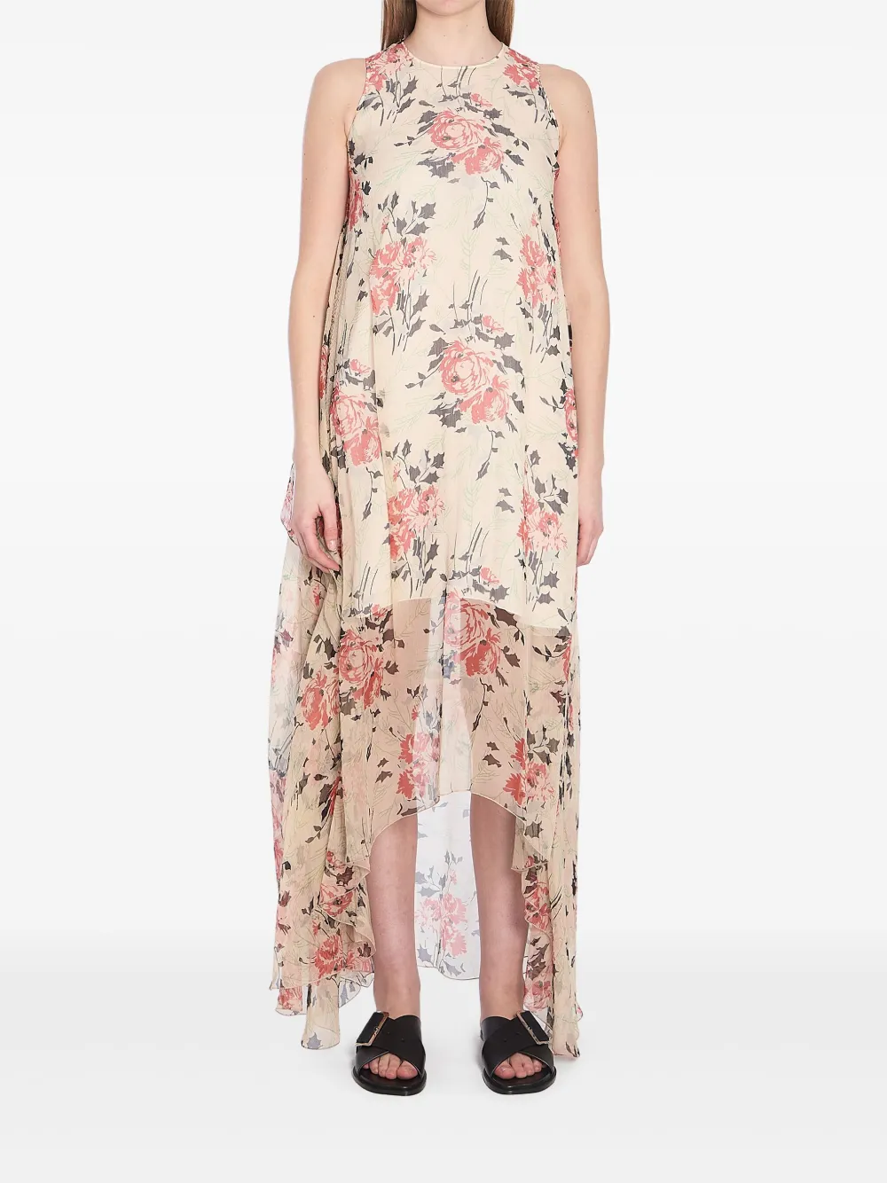 Шелковое платье макси LOEWE, нейтральный
Шелковое платье макси LOEWE, нейтральный