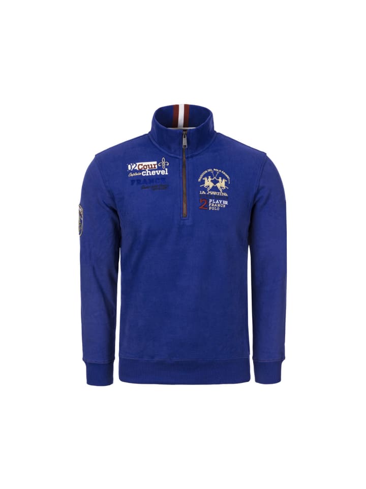 La Martina Пуловер MBF308 синего цвета
La Martina Пуловер MBF308 синего цвета