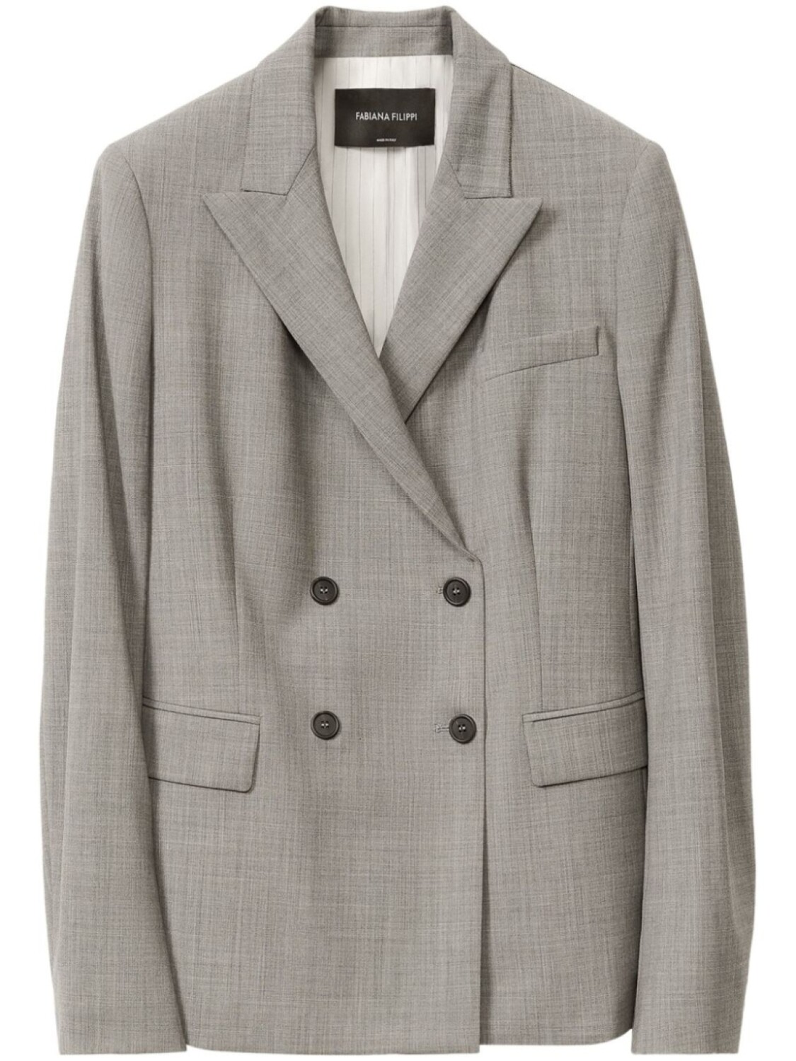 Fabiana Filippi двубортный блейзер, серый
Fabiana Filippi двубортный блейзер, серый