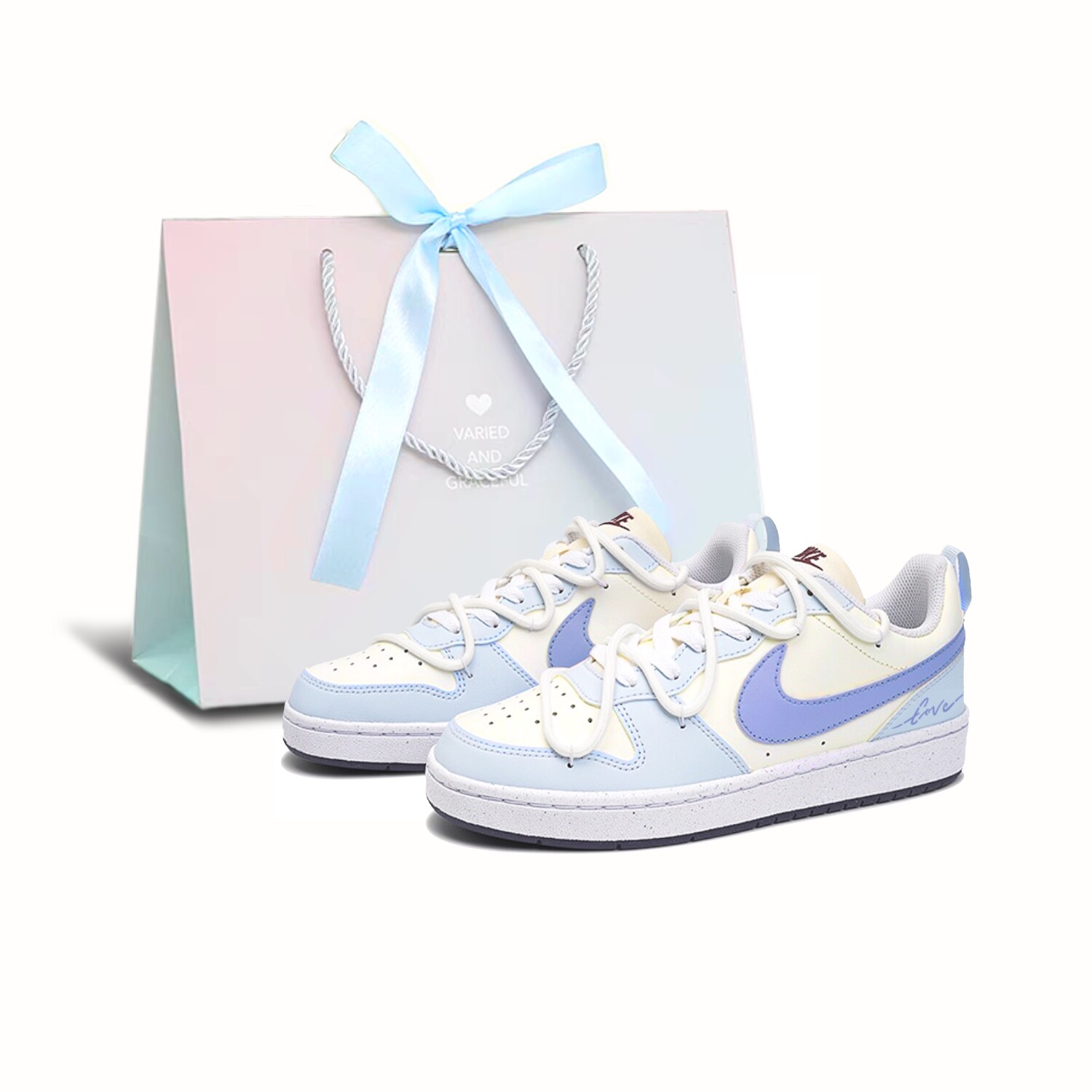 Кроссовки Nike Court Borough Skateboarding Shoes Women's Low-top Off-white/blue/white, цвет Sea Salt Blue
Кроссовки Nike Court Borough Skateboarding Shoes Women's Low-top Off-white/blue/white, цвет Sea Salt Blue