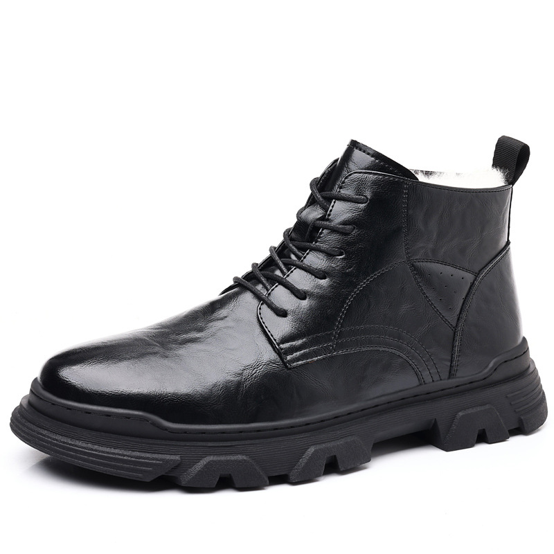 EGCHI Мужские черные зимние ботинки GX9722-1 с подкладкой из флиса, цвет GX9722-1 Fleece-Lined Black
EGCHI Мужские черные зимние ботинки GX9722-1 с подкладкой из флиса, цвет GX9722-1 Fleece-Lined Black