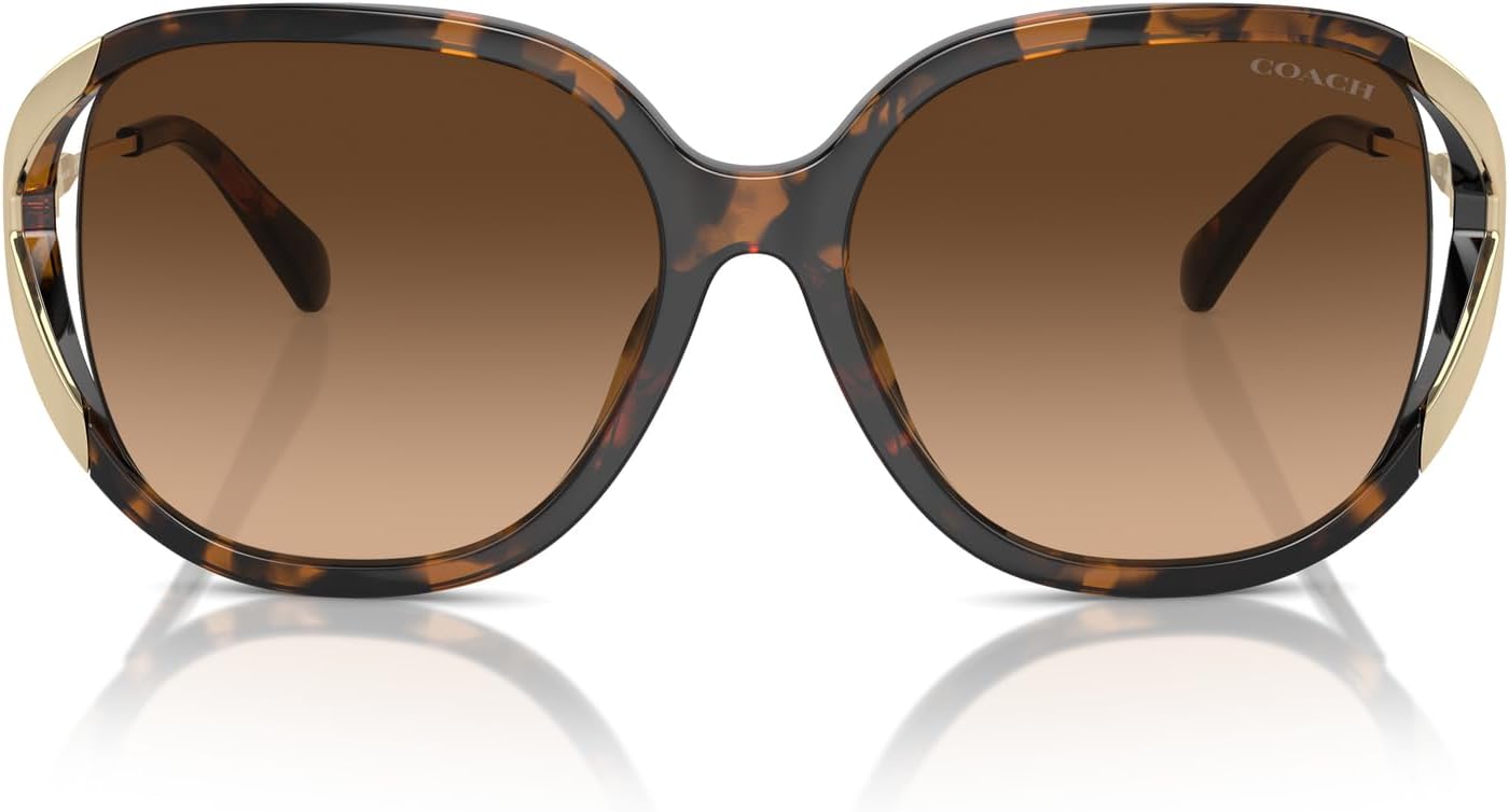 COACH женские Hc8396u универсальные квадратные солнцезащитные очки, Dark Tortoise/Brown Gradient
COACH женские Hc8396u универсальные квадратные солнцезащитные очки, Dark Tortoise/Brown Gradient