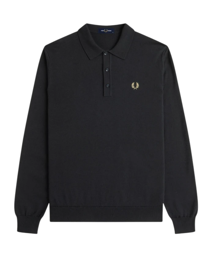 Классическая вязаная рубашка-поло, черная. Fred Perry, черный
Классическая вязаная рубашка-поло, черная. Fred Perry, черный