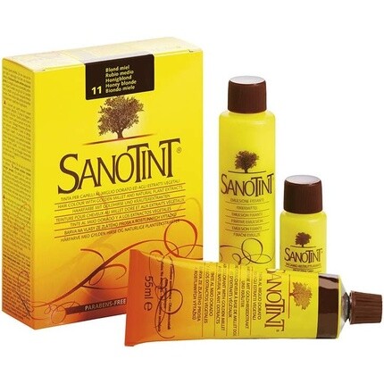 Краска для волос Sanotint 4% PPD без аммиака «Медовый блондин» 11 — новая упаковка
Краска для волос Sanotint 4% PPD без аммиака «Медовый блондин» 11 — новая упаковка