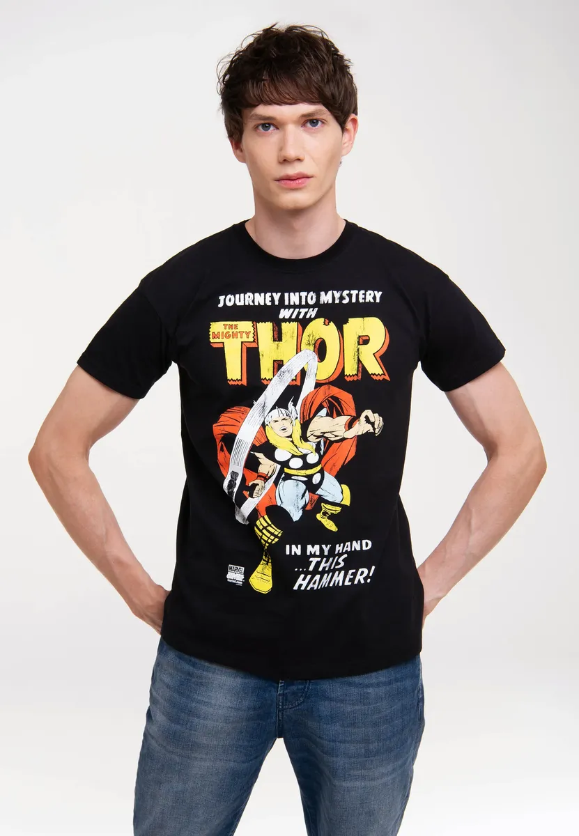 Футболка Logoshirt "Marvel Comics - Thor, Journey", с лицензионным принтом, черный
Футболка Logoshirt "Marvel Comics - Thor, Journey", с лицензионным принтом, черный