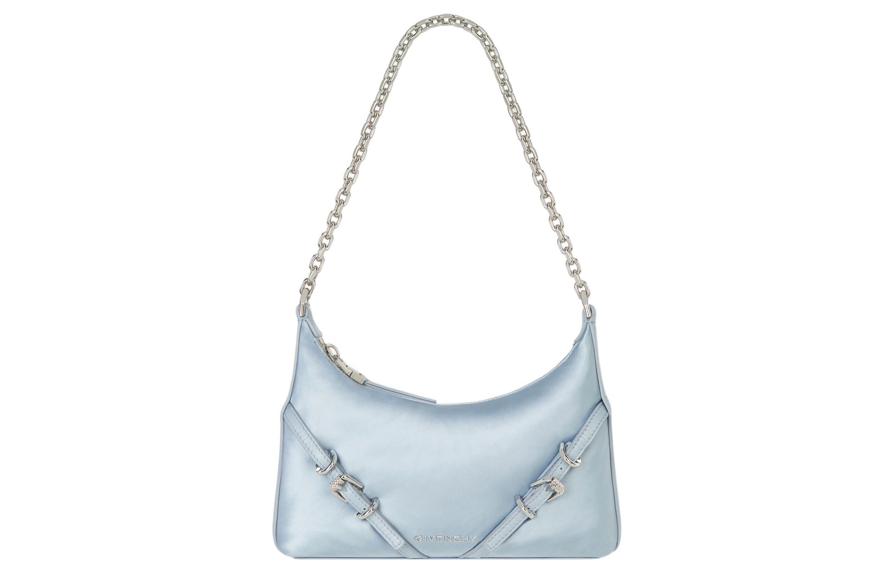 Givenchy Сумка Voyou из коровьей кожи, женская наплечная сумка светло-голубого цвета
Givenchy Сумка Voyou из коровьей кожи, женская наплечная сумка светло-голубого цвета
