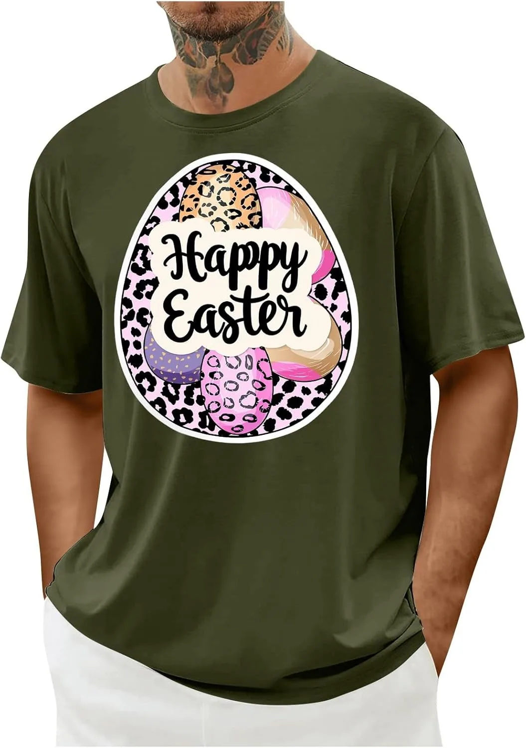 Футболка мужская Happy Easter 2026 с принтом яиц, короткий рукав
Футболка мужская Happy Easter 2026 с принтом яиц, короткий рукав