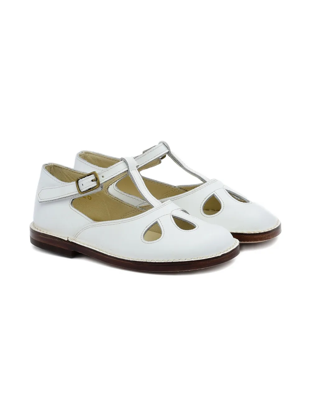 Балетки с т-образным ремешком и вырезами Pèpè, белый
Балетки с т-образным ремешком и вырезами Pèpè, белый