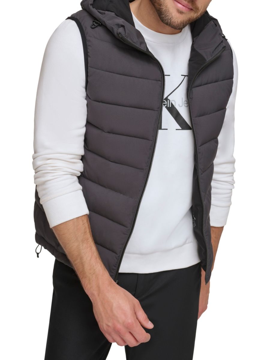 Жилет-пуховик с капюшоном на молнии Calvin Klein, цвет Iron
Жилет-пуховик с капюшоном на молнии Calvin Klein, цвет Iron