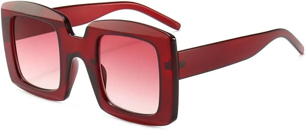 Крупные квадратные солнцезащитные очки для женщин, красные и зеленые, винтажные женские солнцезащитные очки, очки с защитой от УФ-излучения UV400 MTZJH, One Color
Крупные квадратные солнцезащитные очки для женщин, красные и зеленые, винтажные женские солнцезащитные очки, очки с защитой от УФ-излучения UV400 MTZJH, One Color