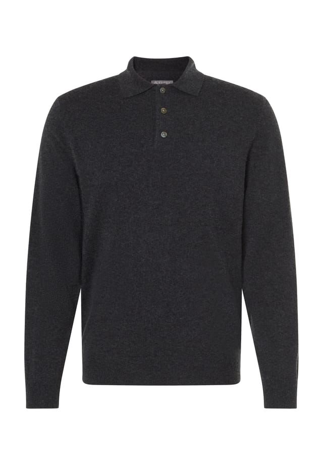Шелково-Кашемировый свитер с воротником-поло Galeria, серый
Шелково-Кашемировый свитер с воротником-поло Galeria, серый