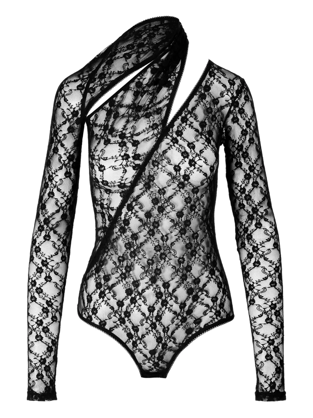 Боди Broderick асимметричного кроя с кружевом Ioana Ciolacu, черный
Боди Broderick асимметричного кроя с кружевом Ioana Ciolacu, черный