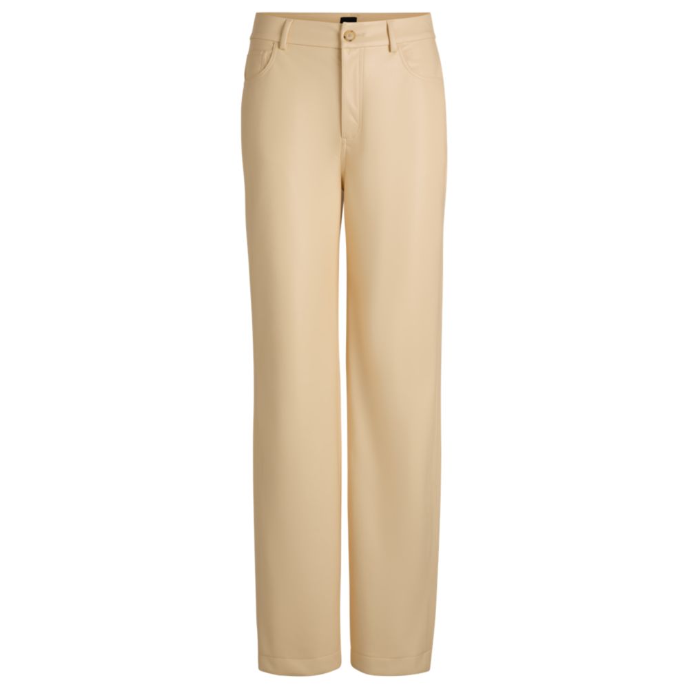 Брюки с пятью карманами из искусственной кожи BOSS, светло-бежевый
Брюки с пятью карманами из искусственной кожи BOSS, светло-бежевый