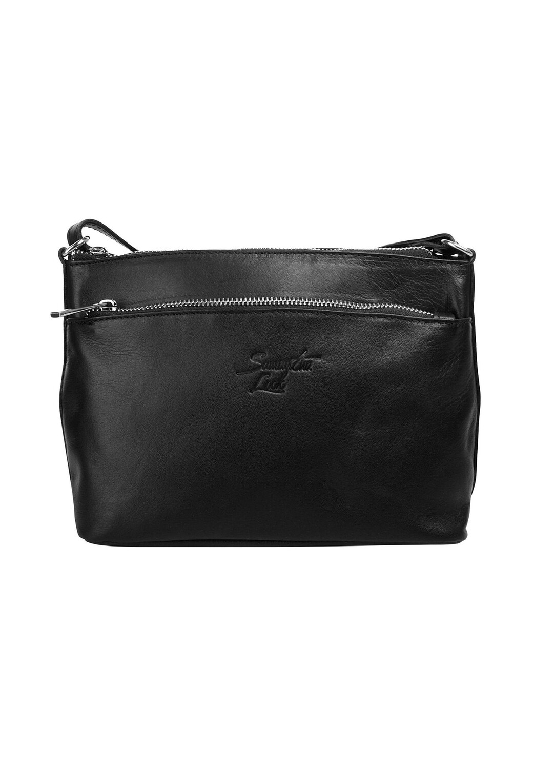 Сумка через плечо, натуральная кожа, производство Италия Samantha Look, черный 
Сумка через плечо, натуральная кожа, производство Италия Samantha Look, черный