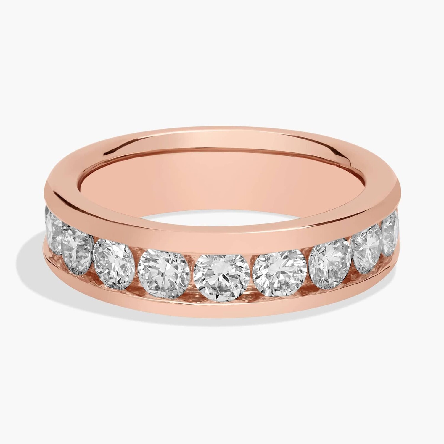 Кольцо с выращенными в лаборатории бриллиантами в канальной оправе из розового золота 14 карат (1 1/2 карата, два карата - FG / VS2-SI1) Blue Nile
Кольцо с выращенными в лаборатории бриллиантами в канальной оправе из розового золота 14 карат (1 1/2 карата, два карата - FG / VS2-SI1) Blue Nile