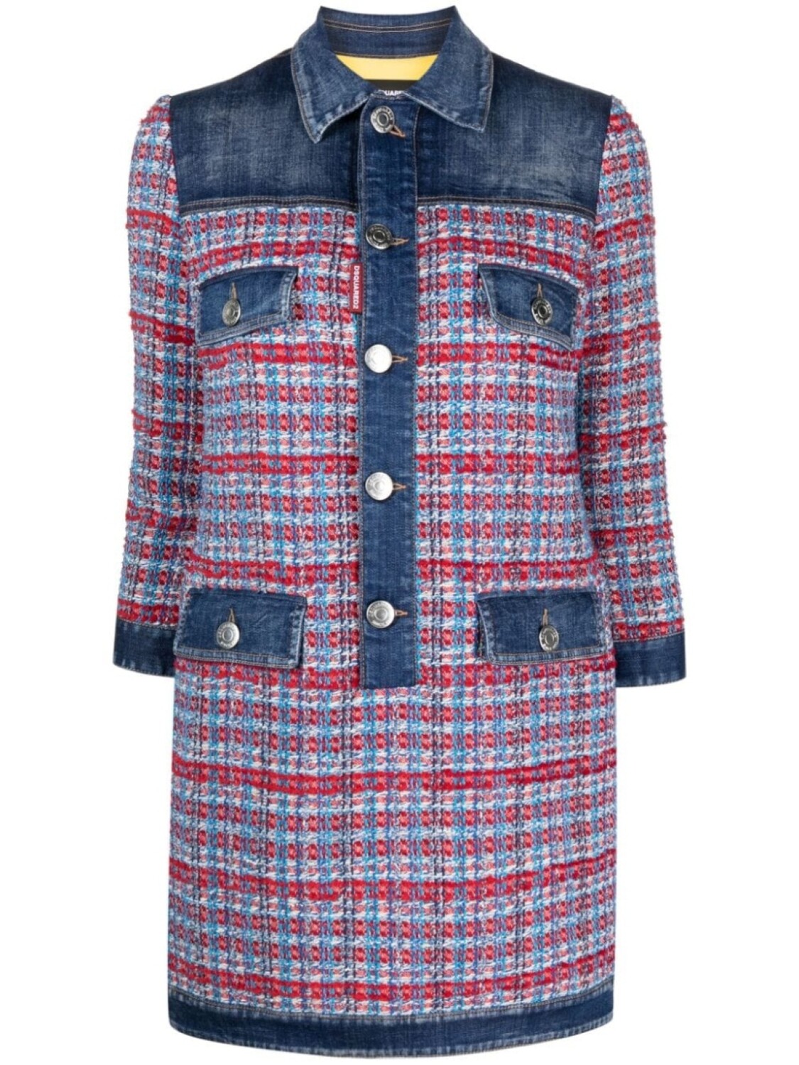 Dsquared2 платье мини со вставками, синий
Dsquared2 платье мини со вставками, синий