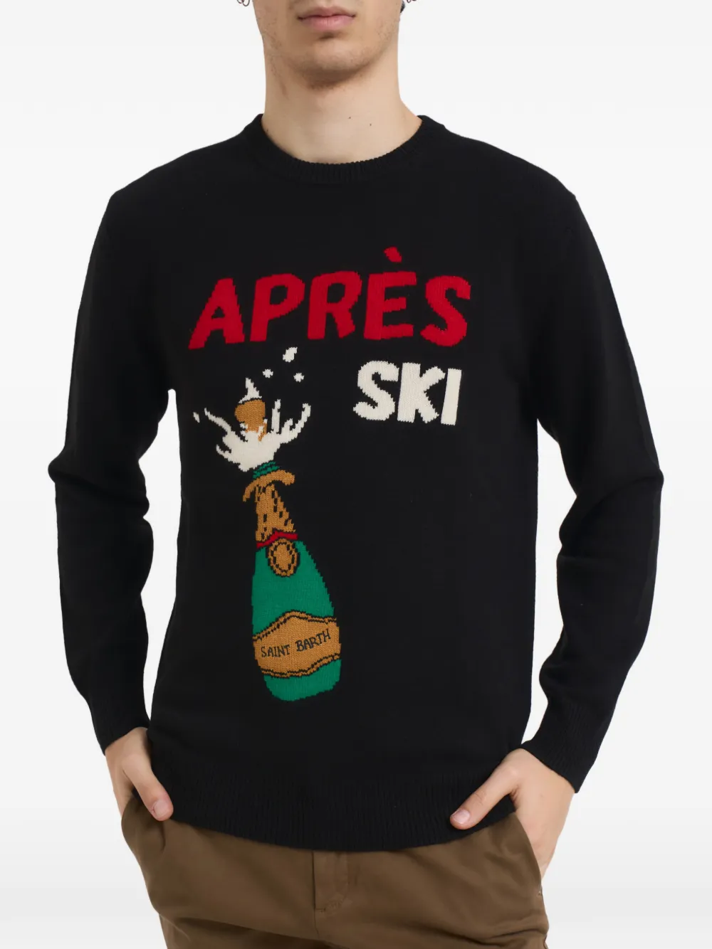 Свитер с круглым вырезом Mc2 Saint Barth, черный
Свитер с круглым вырезом Mc2 Saint Barth, черный