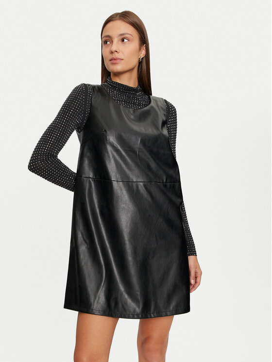 Облегающее платье из искусственной кожи Vila, черный
Облегающее платье из искусственной кожи Vila, черный