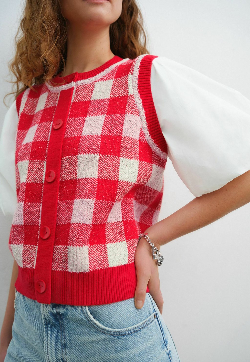 Кардиган REGULAR FIT - GINGHAM PUFF SLEEVE LAYER Next, красный
Кардиган REGULAR FIT - GINGHAM PUFF SLEEVE LAYER Next, красный