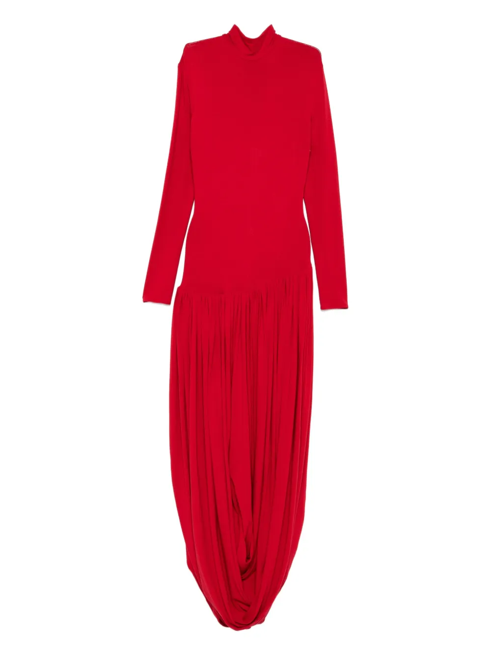 Плиссированное платье с высоким воротником Magda Butrym, красный
Плиссированное платье с высоким воротником Magda Butrym, красный