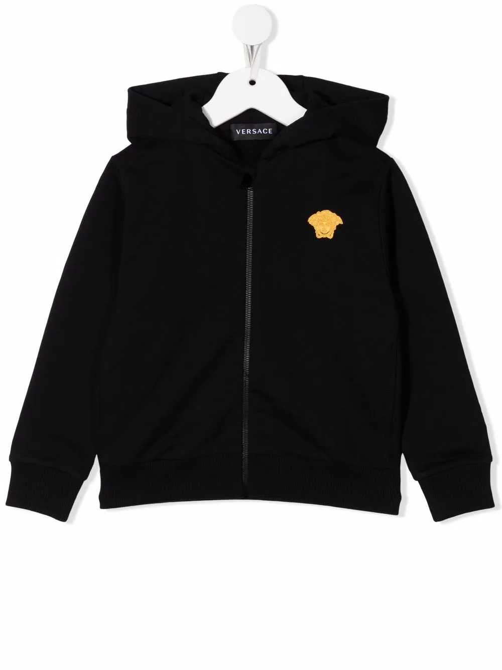 Худи на молнии с принтом Medusa Versace Kids, черный
Худи на молнии с принтом Medusa Versace Kids, черный