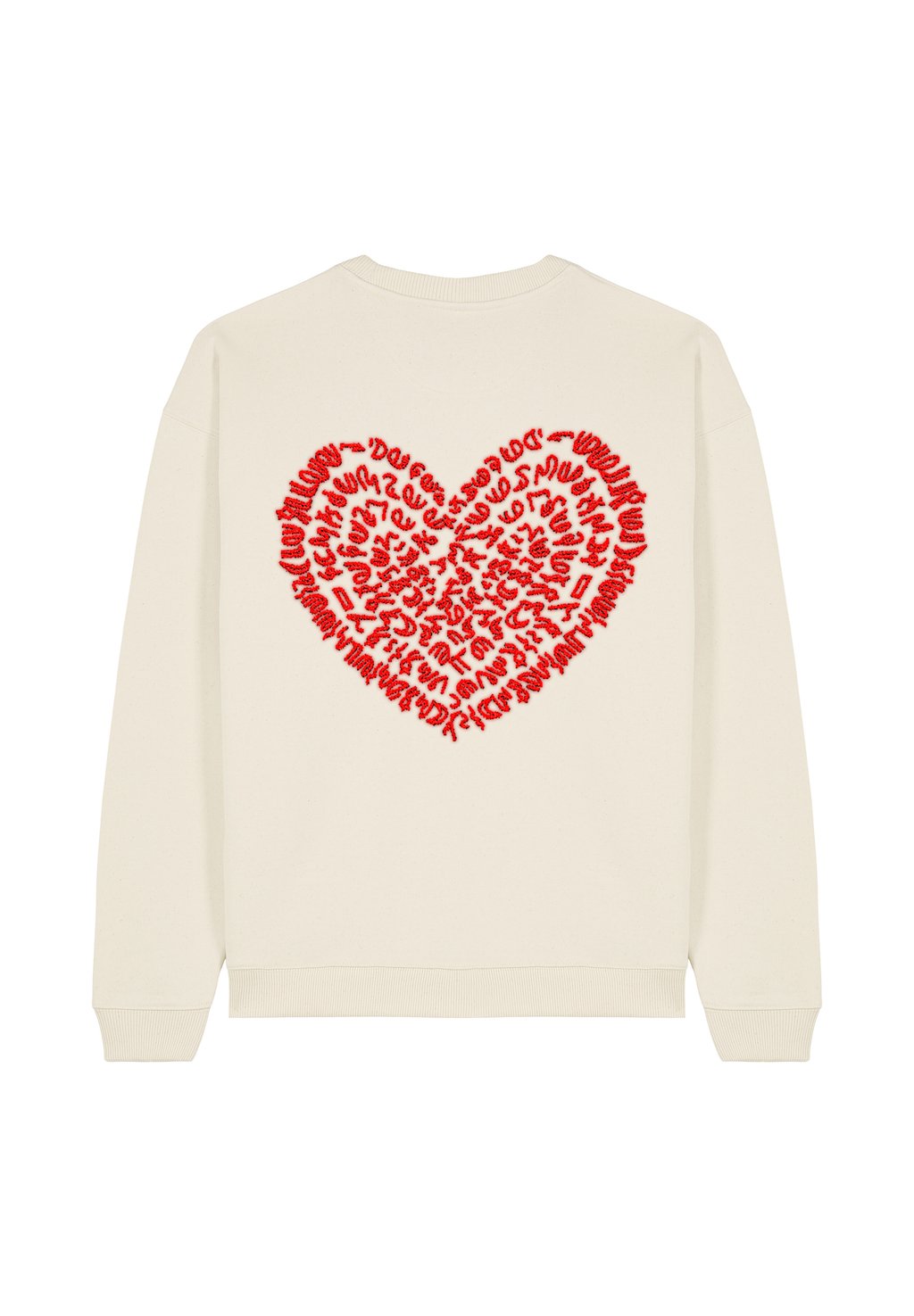 Толстовка CORAZON BACK EMBROIDERY UNISEX Mira Paris, белый 
Толстовка CORAZON BACK EMBROIDERY UNISEX Mira Paris, белый