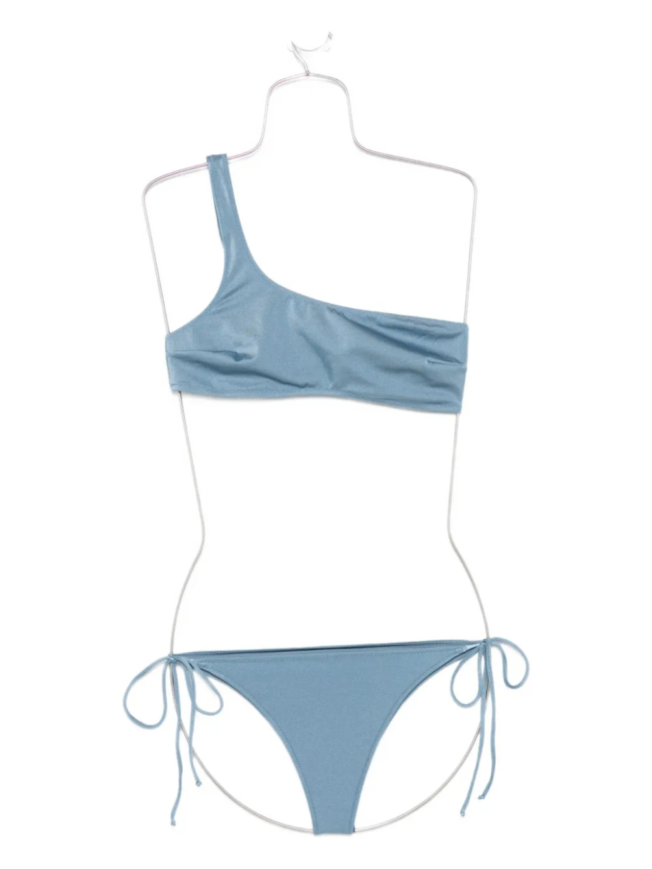 Бикини MC2 Saint Barth на одно плечо с завязками по бокам, синий 
Бикини MC2 Saint Barth на одно плечо с завязками по бокам, синий