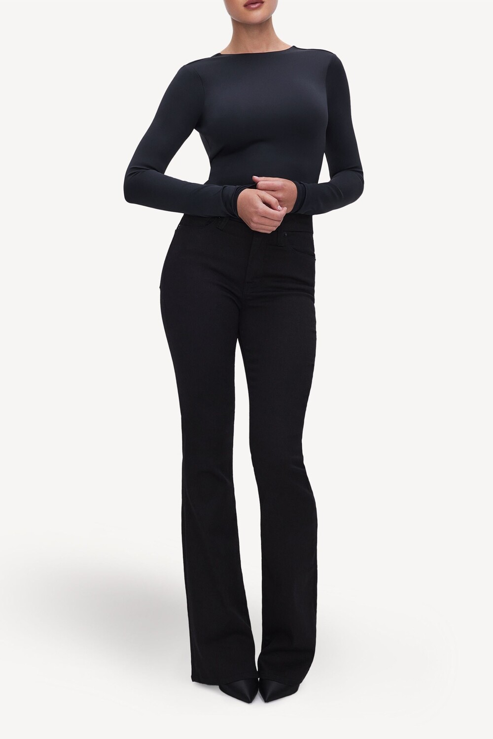 Хорошие классические ботинки никогда не линяют, джинсы Good American, черный
Хорошие классические ботинки никогда не линяют, джинсы Good American, черный