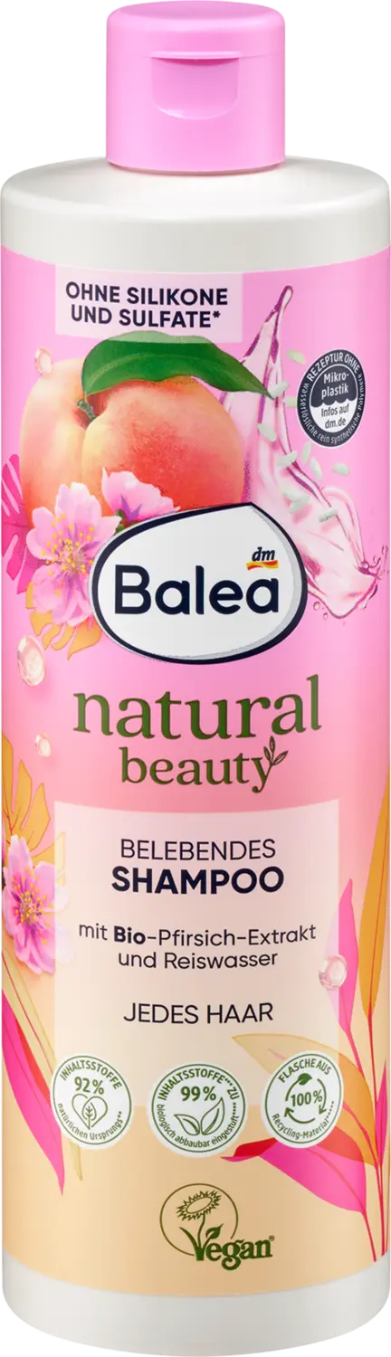 Шампунь Balea Shampoo Natural Beauty belebend, 400 ml
Шампунь Balea Shampoo Natural Beauty belebend, 400 ml