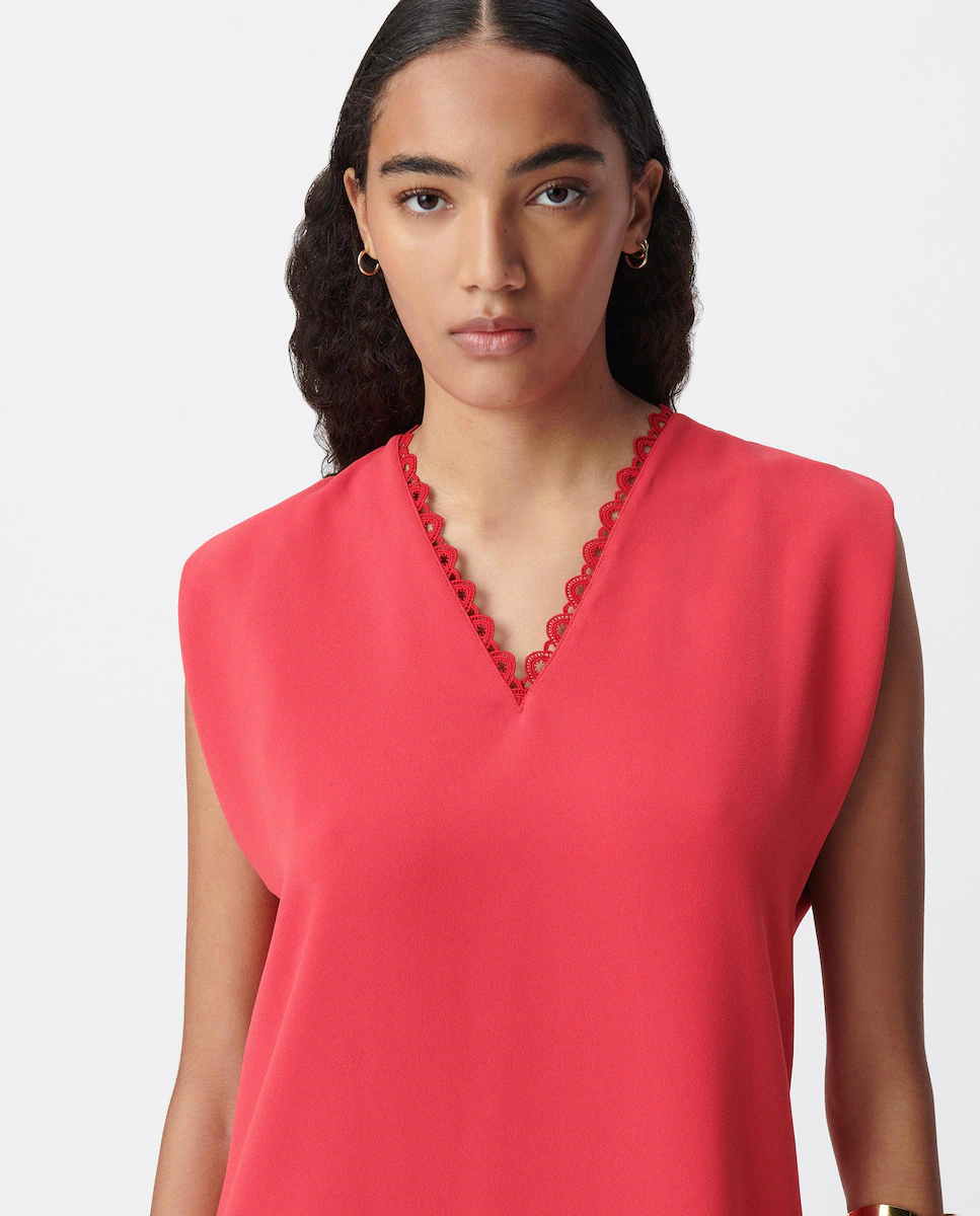 Короткое платье без рукавов IKKS, красный
Короткое платье без рукавов IKKS, красный