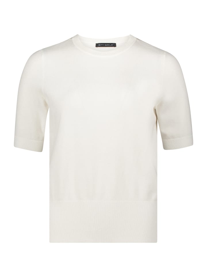 Betty Barclay Простой свитер с короткими рукавами кремового цвета
Betty Barclay Простой свитер с короткими рукавами кремового цвета