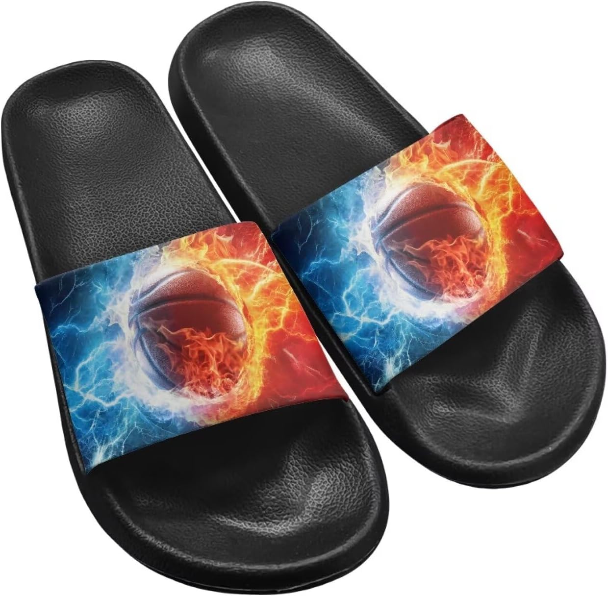 Тапочки Hechitok для женщин и мужчин, домашние тапочки, шлепанцы для душа, слайды, банные сандалии, легкие, противоскользящие, легко чистятся, Flame Basketball
Тапочки Hechitok для женщин и мужчин, домашние тапочки, шлепанцы для душа, слайды, банные сандалии, легкие, противоскользящие, легко чистятся, Flame Basketball