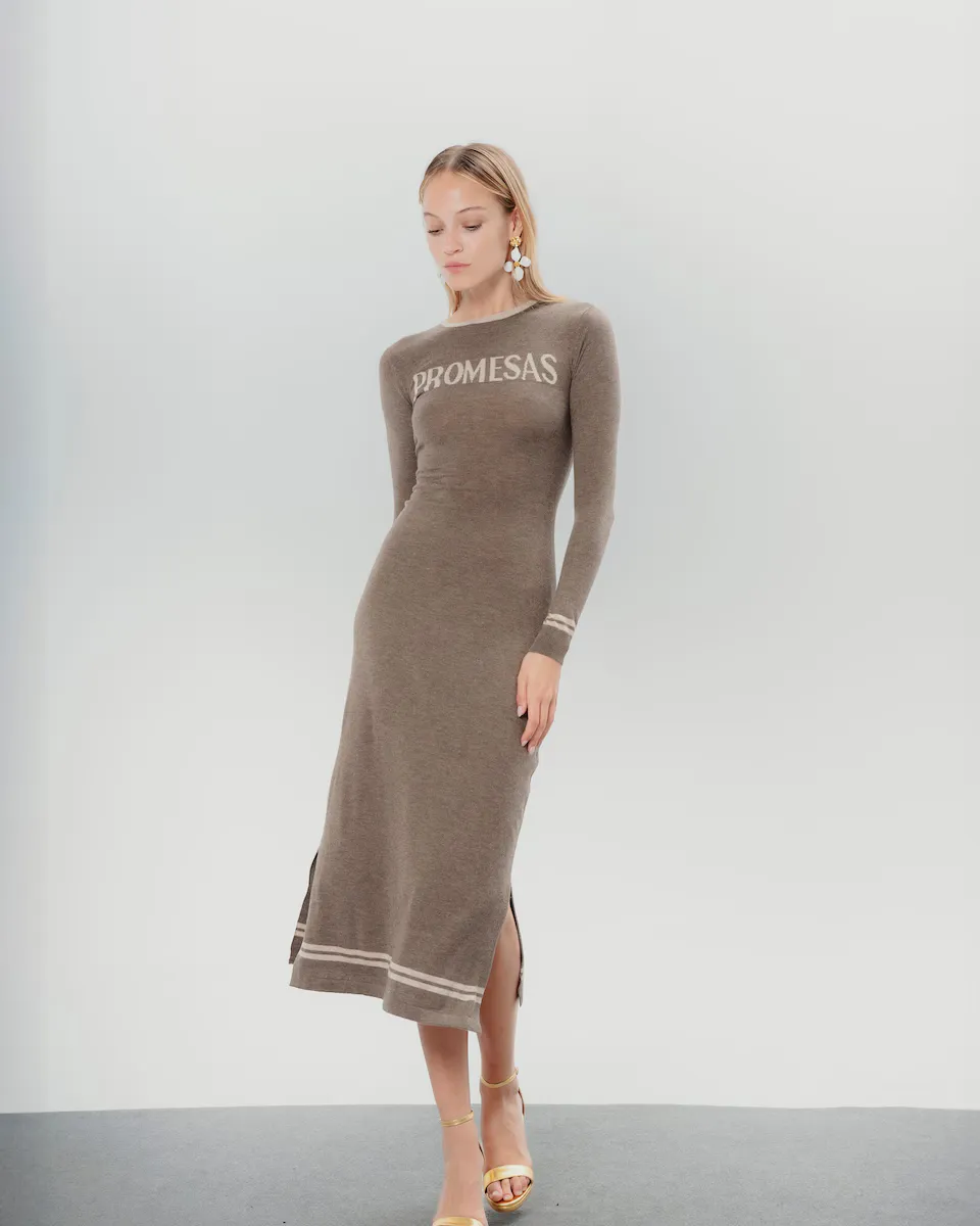 Платье Promesas Marta из трикотажа миди Dolores Promesas, коричневый
Платье Promesas Marta из трикотажа миди Dolores Promesas, коричневый