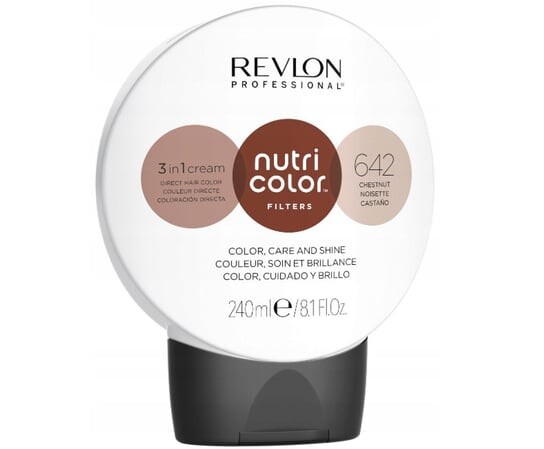Красящая маска 642, 240 мл REVLON, PROFESSIONAL NUTRI COLOR™ FILTERS, Revlon Professional
Красящая маска 642, 240 мл REVLON, PROFESSIONAL NUTRI COLOR™ FILTERS, Revlon Professional