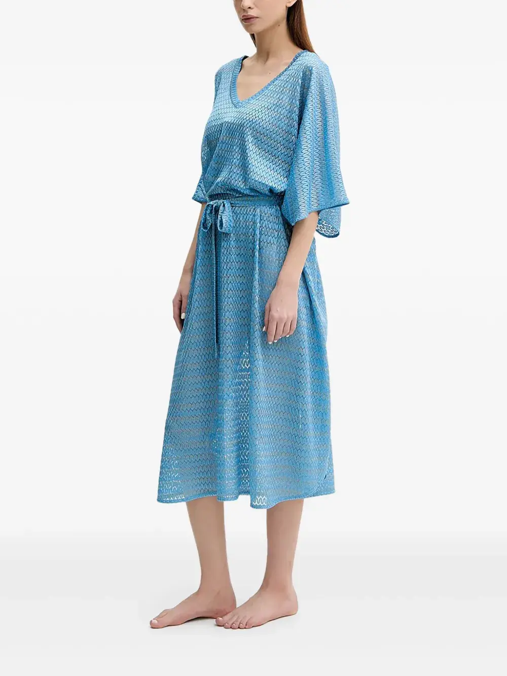 Пляжное платье с U-образным вырезом Melissa Odabash, синий
Пляжное платье с U-образным вырезом Melissa Odabash, синий