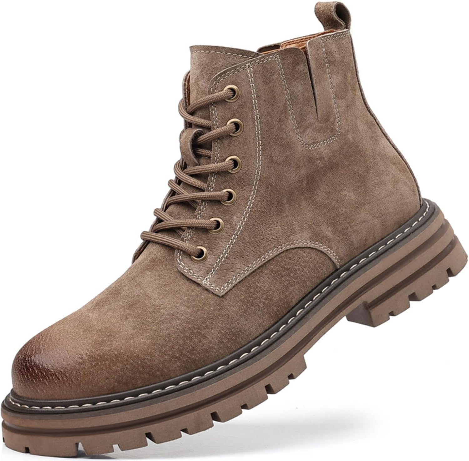 Мужские модные кожаные походные ботинки MACEFIL, водонепроницаемые, нескользящие, удобные повседневные чукка, туристические ботинки, хаки
Мужские модные кожаные походные ботинки MACEFIL, водонепроницаемые, нескользящие, удобные повседневные чукка, туристические ботинки, хаки