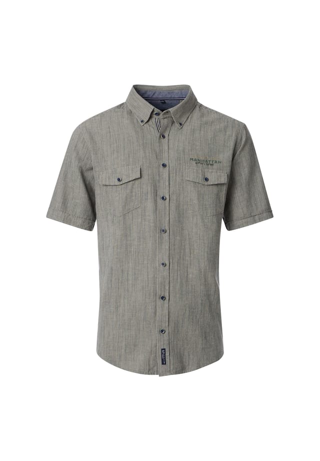 Повседневная рубашка с коротким рукавом в полоску свободного покроя Casamoda, зеленый
Повседневная рубашка с коротким рукавом в полоску свободного покроя Casamoda, зеленый