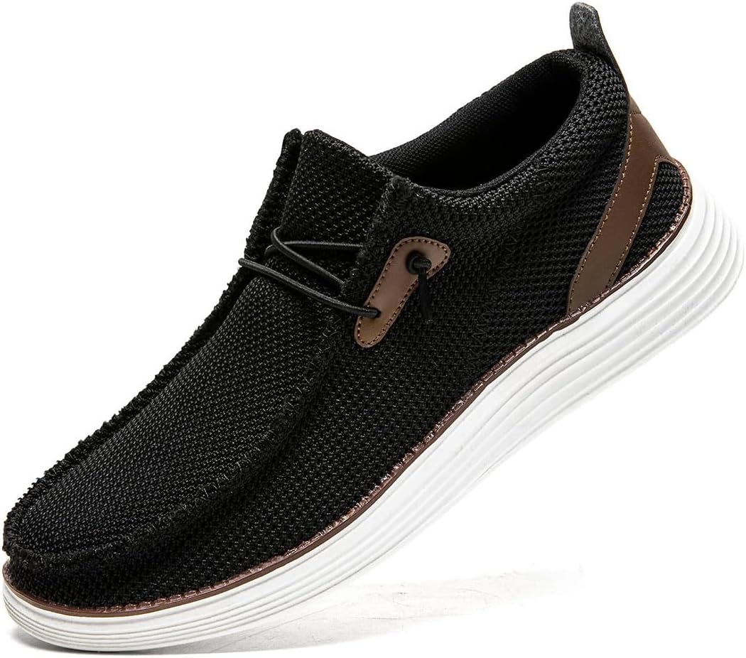 Мужские лоферы слипоны, мужские лодочные туфли, повседневные прогулочные туфли для мужчин, удобные, легкие и дышащие Wohhhw, черный
Мужские лоферы слипоны, мужские лодочные туфли, повседневные прогулочные туфли для мужчин, удобные, легкие и дышащие Wohhhw, черный