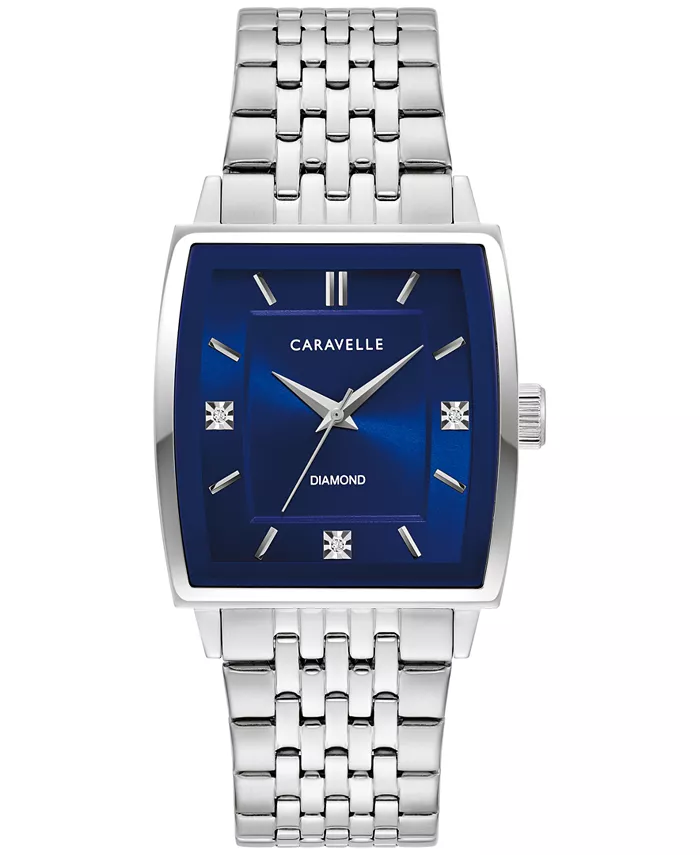 Мужские классические наручные часы 33 мм со стальным браслетом и бриллиантовыми вставками Caravelle, Синий, Мужские классические наручные часы 33 мм со стальным браслетом и бриллиантовыми вставками Caravelle
Мужские классические наручные часы 33 мм со стальным браслетом и бриллиантовыми вставками Caravelle, Синий, Мужские классические наручные часы 33 мм со стальным браслетом и бриллиантовыми вставками Caravelle