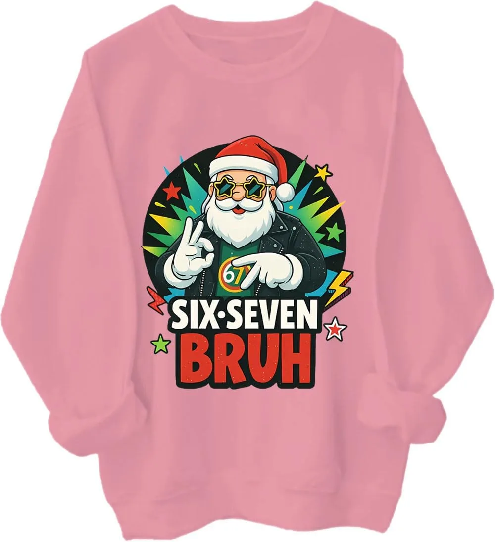 Толстовка Six Seven Bruh с принтом Санты, праздничный свитер для мужчин и женщин Czbic
Толстовка Six Seven Bruh с принтом Санты, праздничный свитер для мужчин и женщин Czbic
