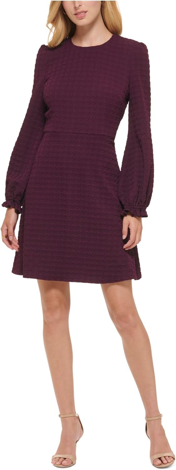 Женское платье Tommy Hilfiger с тиснением в ломаную клетку, рукавами-фонариками и застежкой на пуговицы, Aubergine
Женское платье Tommy Hilfiger с тиснением в ломаную клетку, рукавами-фонариками и застежкой на пуговицы, Aubergine