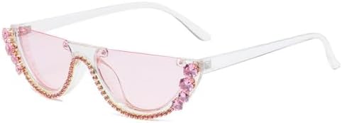 Женские солнцезащитные очки с бриллиантами, модные солнцезащитные очки в полуободковой оправе, женские солнцезащитные очки со стразами, защита от ультрафиолета UV400 MTZJH, Clear-pink
Женские солнцезащитные очки с бриллиантами, модные солнцезащитные очки в полуободковой оправе, женские солнцезащитные очки со стразами, защита от ультрафиолета UV400 MTZJH, Clear-pink