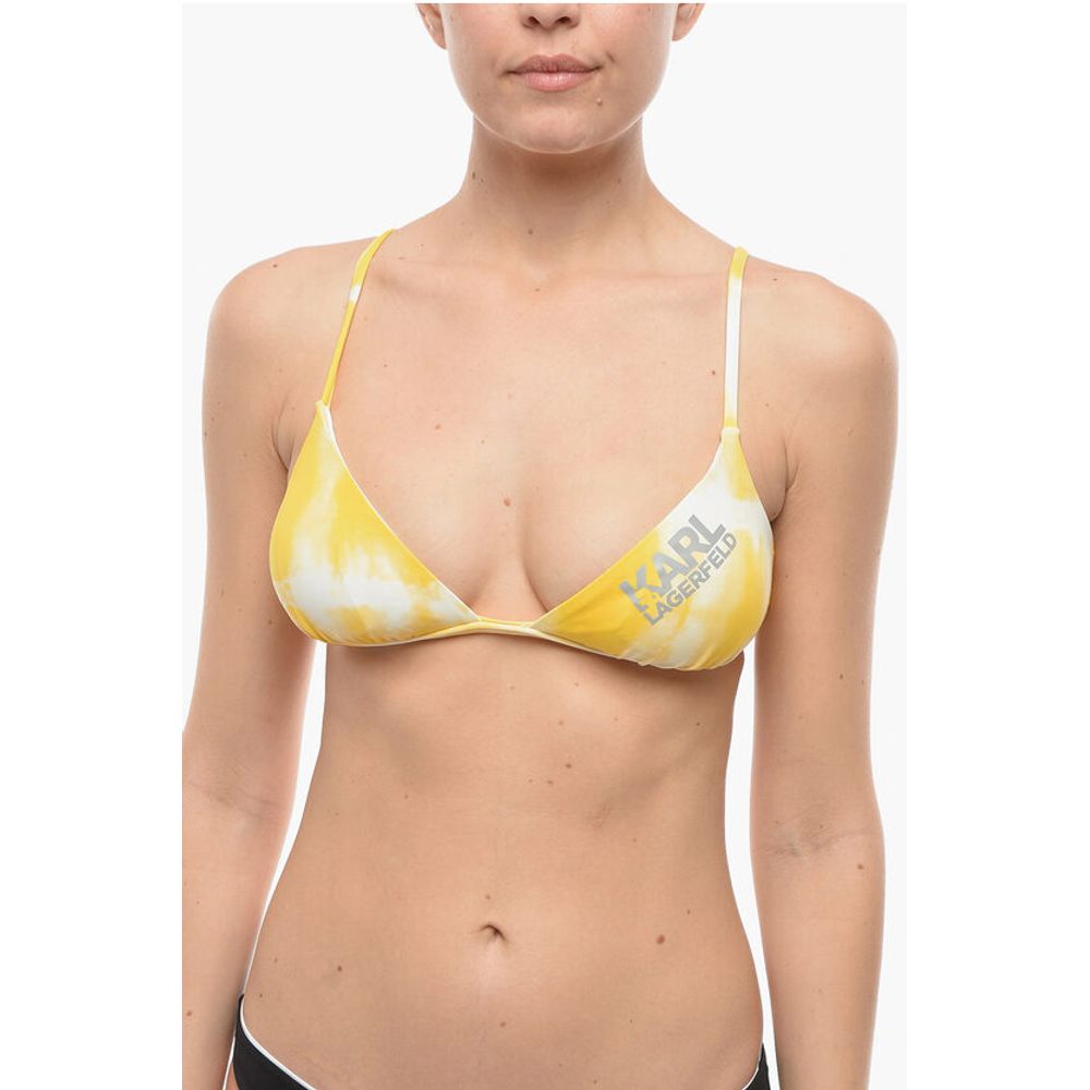 Треугольный бикини-топ с эффектом тай-дай Karl Lagerfeld, Yellow
Треугольный бикини-топ с эффектом тай-дай Karl Lagerfeld, Yellow