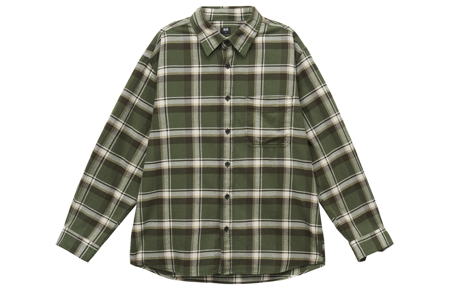 Рубашка унисекс оливкового цвета Uniqlo, оливковый
Рубашка унисекс оливкового цвета Uniqlo, оливковый