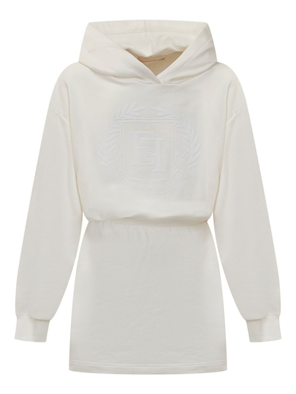 Платье Elisabetta Franchi La Mia Bambina с вышитым логотипом, белый 
Платье Elisabetta Franchi La Mia Bambina с вышитым логотипом, белый