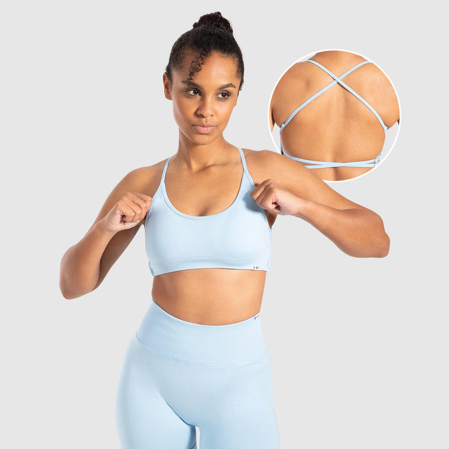 SMILODOX Женский спортивный бюстгальтер Sena светло-голубой
SMILODOX Женский спортивный бюстгальтер Sena светло-голубой