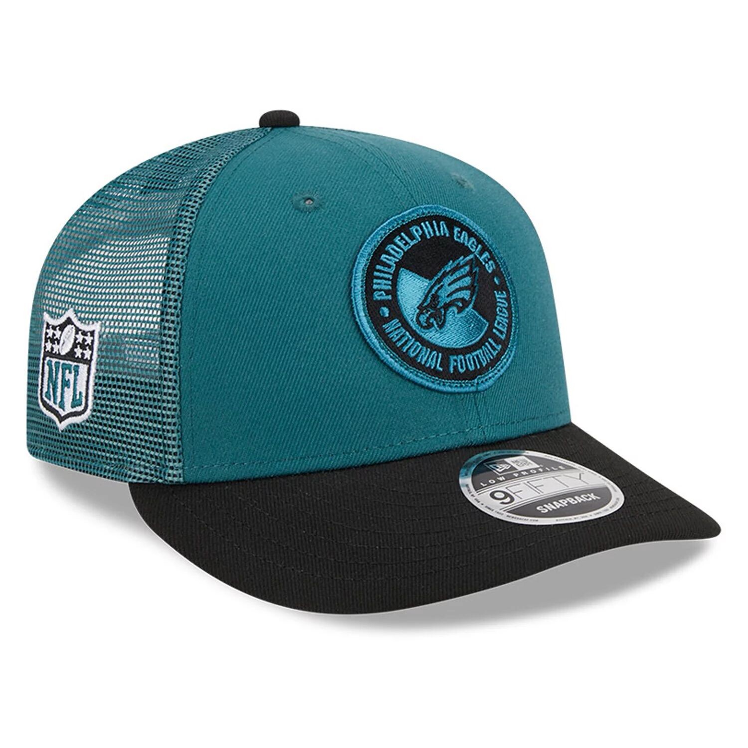 Мужская кепка New Era Midnight Green/Black Philadelphia Eagles 2023 Sideline Low Profile 9FIFTY Snapback Hat
Мужская кепка New Era Midnight Green/Black Philadelphia Eagles 2023 Sideline Low Profile 9FIFTY Snapback Hat